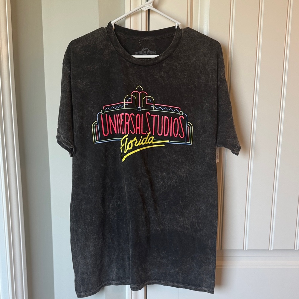 Universal Black Retro Wash T-Shirt